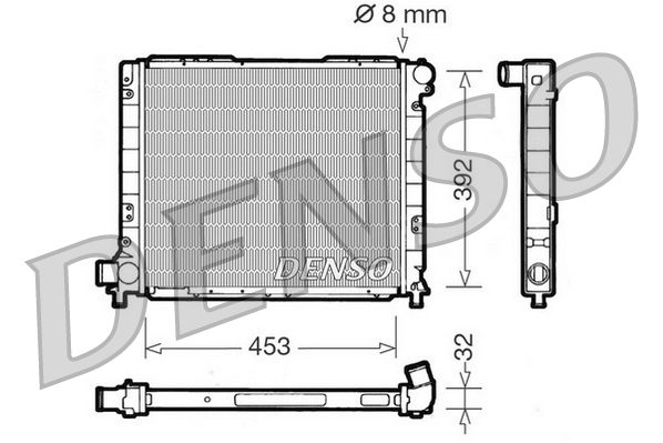 Radiateur Denso DRM09052