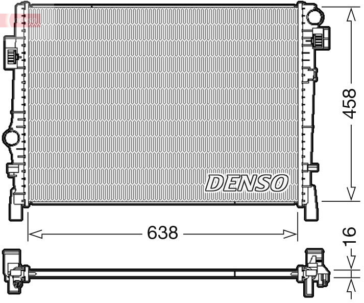 Radiateur Denso DRM09054