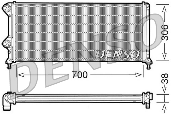 Radiateur Denso DRM09060