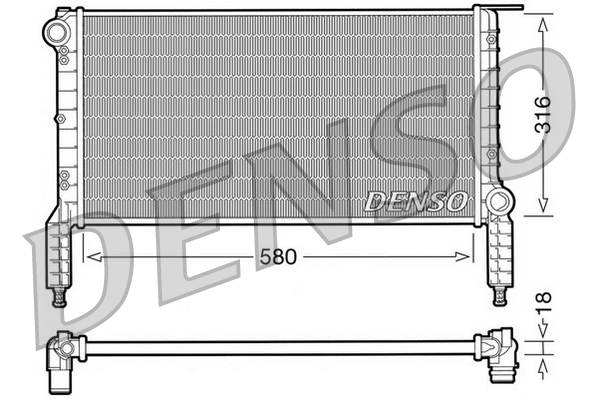 Radiateur Denso DRM09063