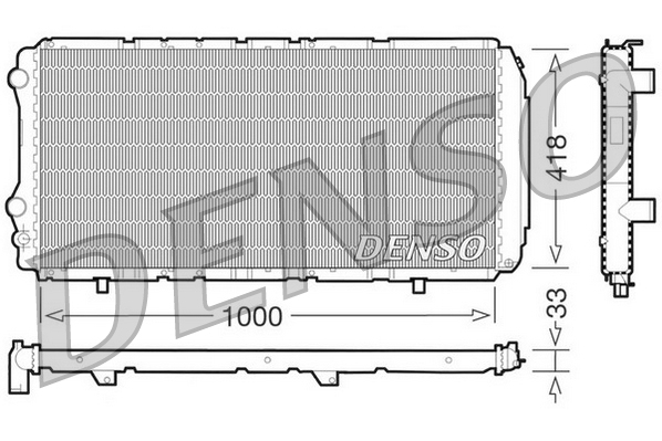 Radiateur Denso DRM09075