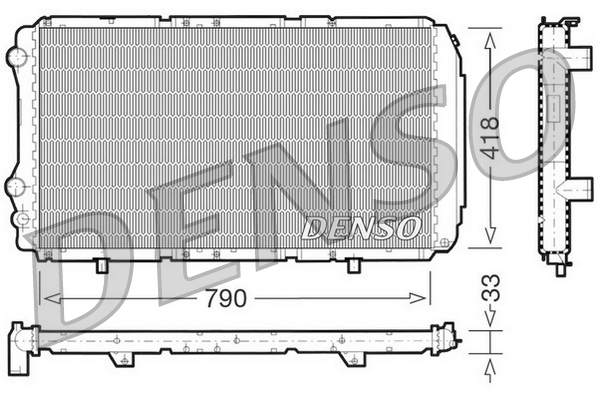 Radiateur Denso DRM09076