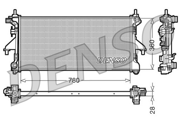 Radiateur Denso DRM09079