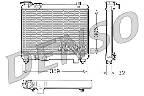 Radiateur Denso DRM09082