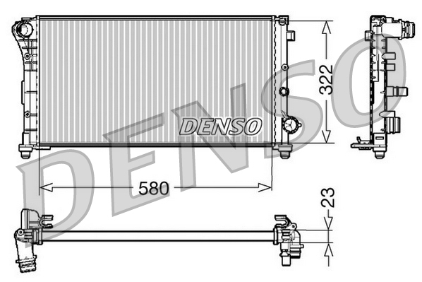 Radiateur Denso DRM09085