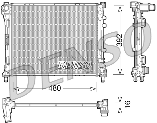 Radiateur Denso DRM09087