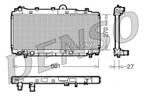 Radiateur Denso DRM09093