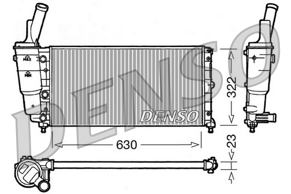 Radiateur Denso DRM09097