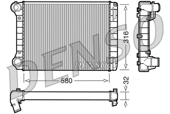 Radiateur Denso DRM09101