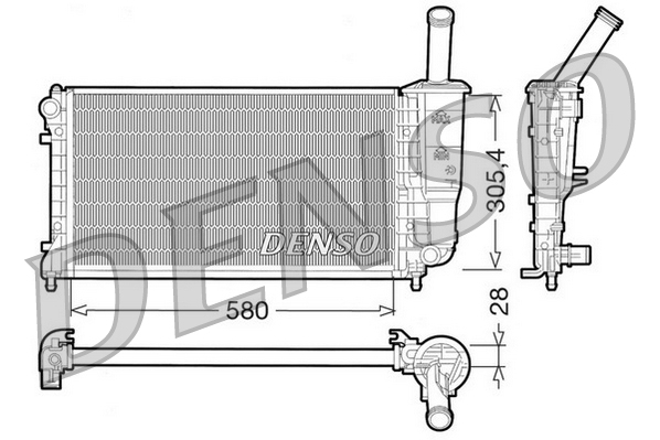 Radiateur Denso DRM09108