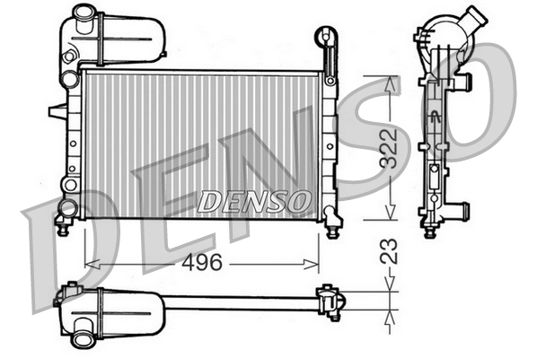 Radiateur Denso DRM09133