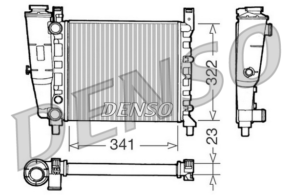 Radiateur Denso DRM09141