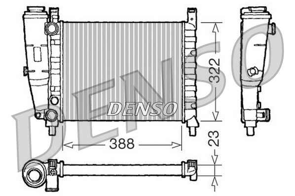 Radiateur Denso DRM09142