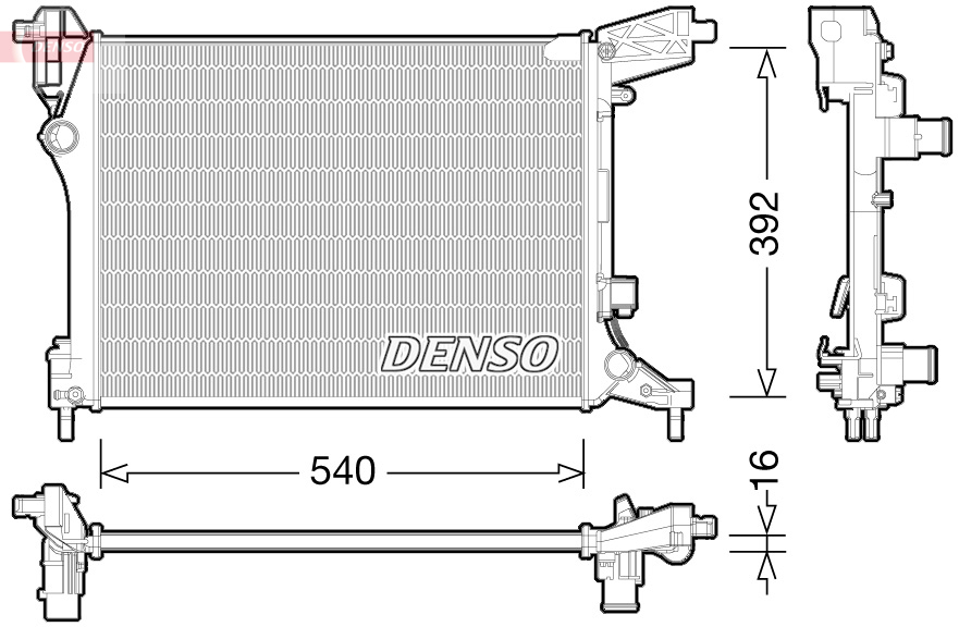 Radiateur Denso DRM09165