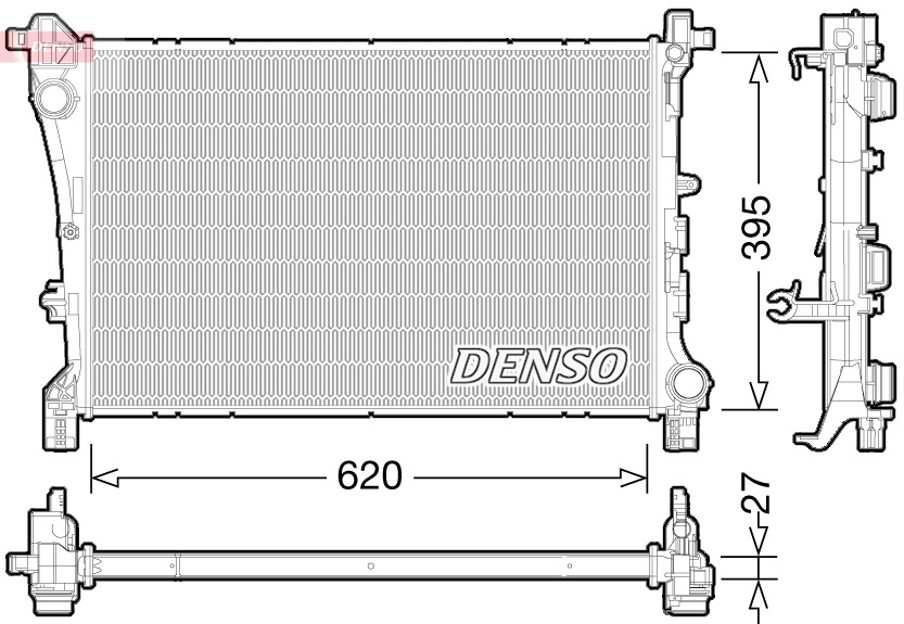 Radiateur Denso DRM09167