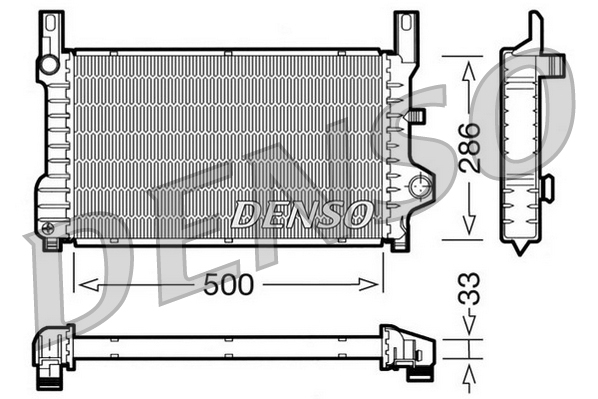 Radiateur Denso DRM10036