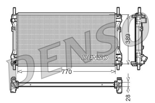 Radiateur Denso DRM10104
