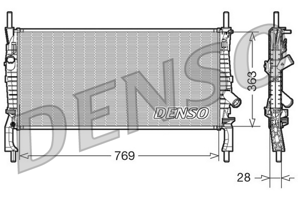 Radiateur Denso DRM10106