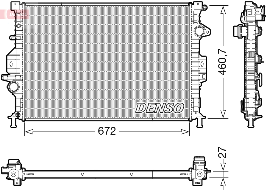 Radiateur Denso DRM10115