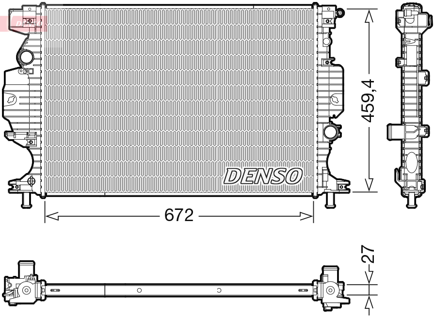 Radiateur Denso DRM10120