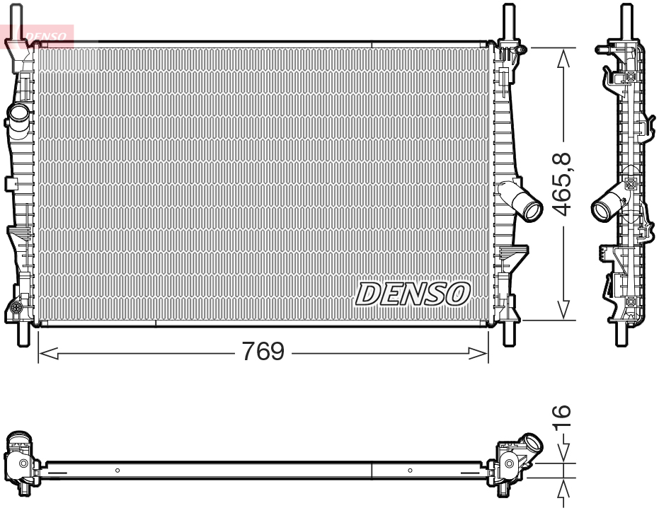 Radiateur Denso DRM10124