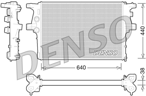 Radiateur Denso DRM12008