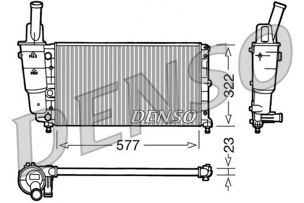 Radiateur Denso DRM13004