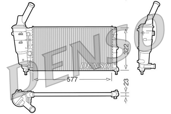 Radiateur Denso DRM13006