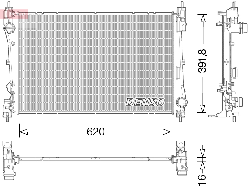 Radiateur Denso DRM13017