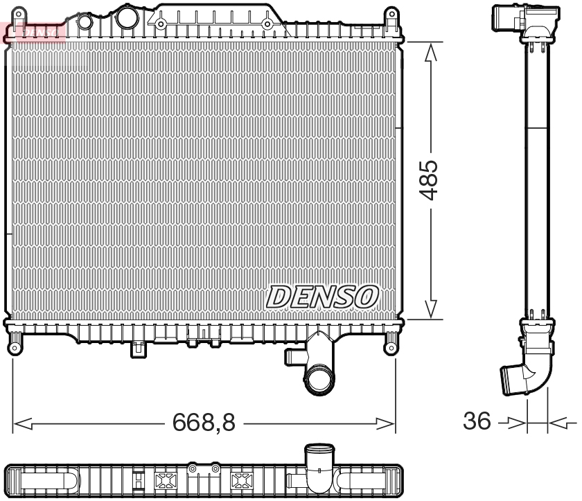 Radiateur Denso DRM14003
