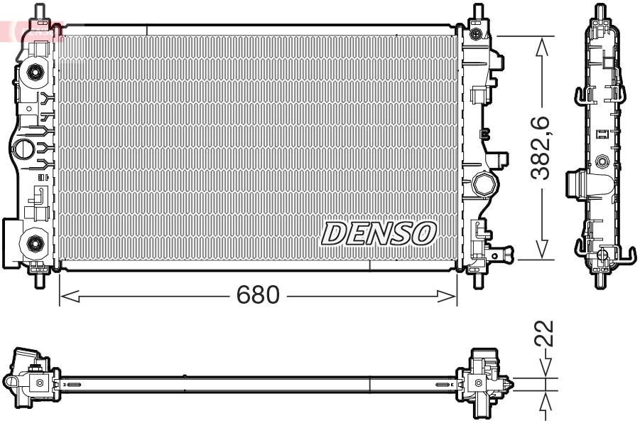 Radiateur Denso DRM15008