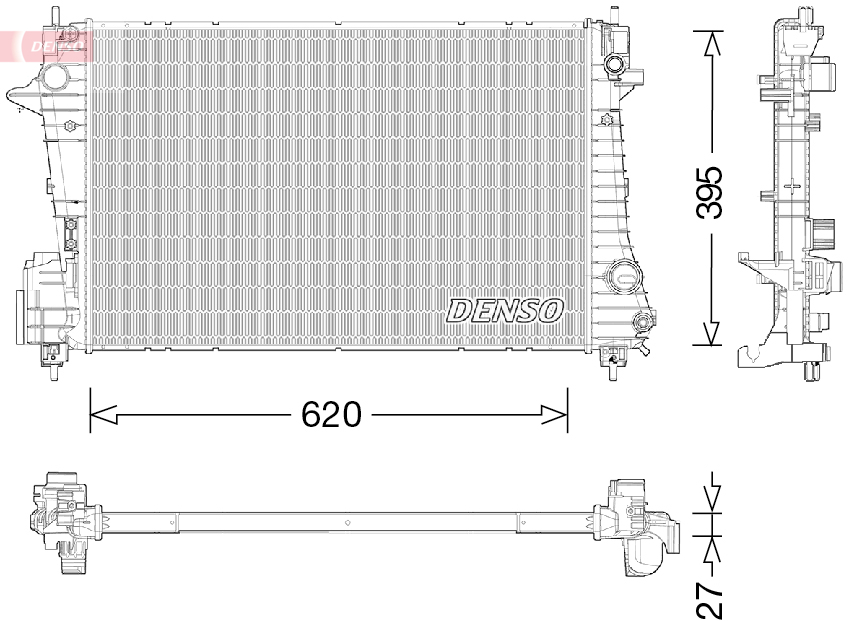 Radiateur Denso DRM15009