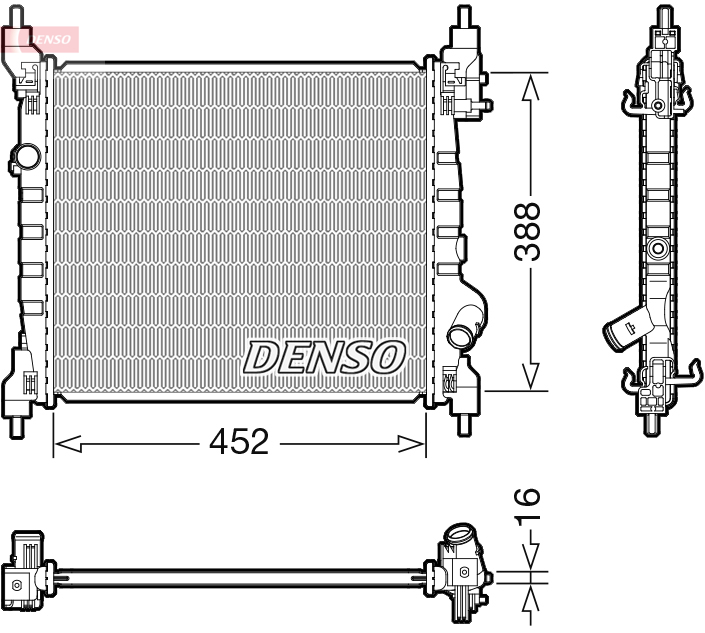 Radiateur Denso DRM15014