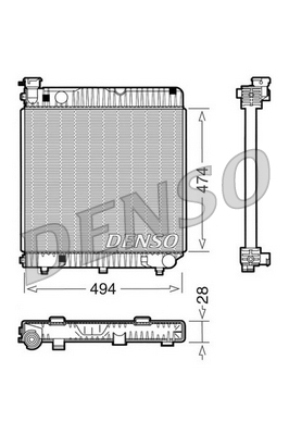 Radiateur Denso DRM17001