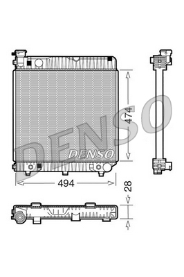 Radiateur Denso DRM17002