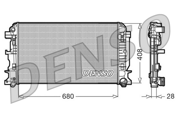 Radiateur Denso DRM17009