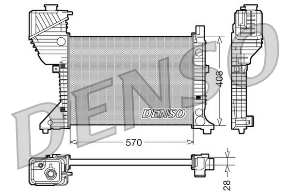 Radiateur Denso DRM17016