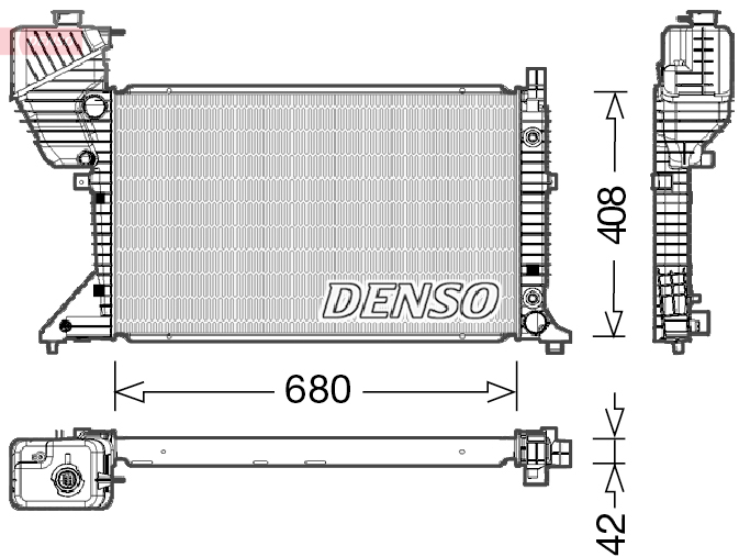 Radiateur Denso DRM17019