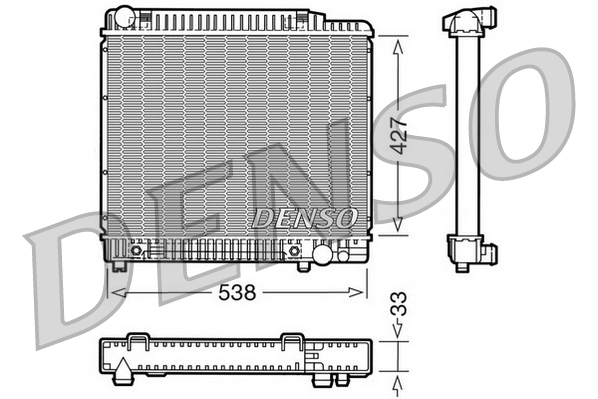 Radiateur Denso DRM17022