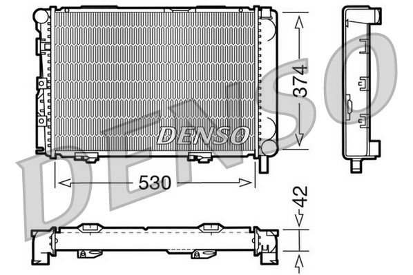 Radiateur Denso DRM17025