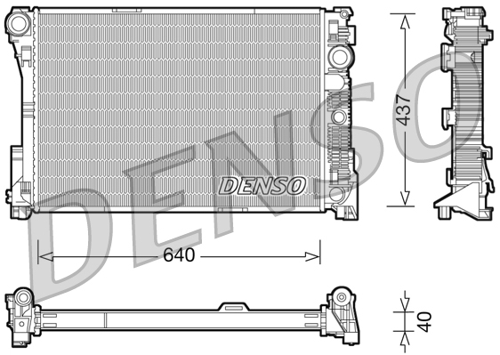 Radiateur Denso DRM17045