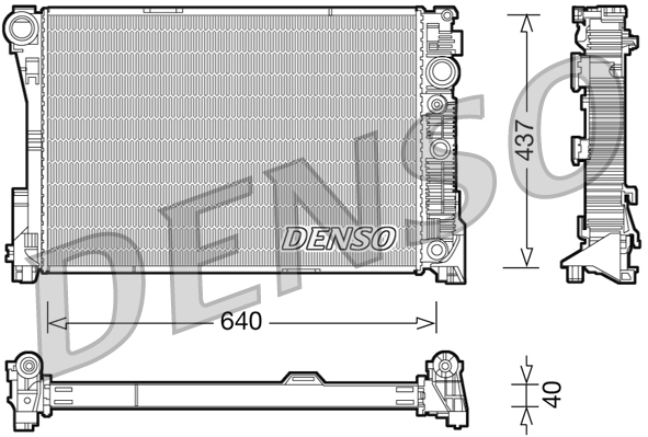 Radiateur Denso DRM17046