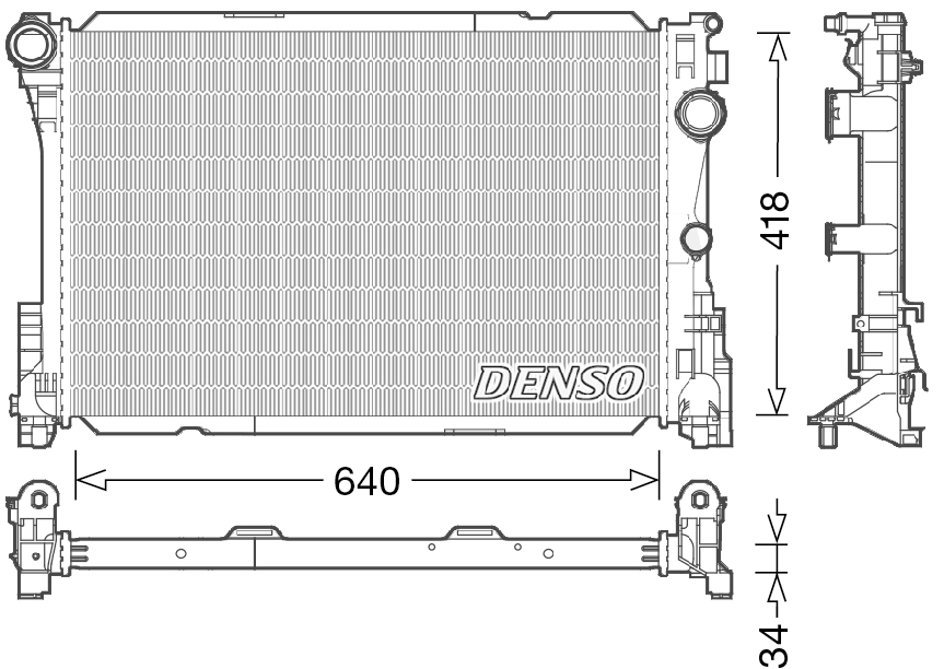 Radiateur Denso DRM17049