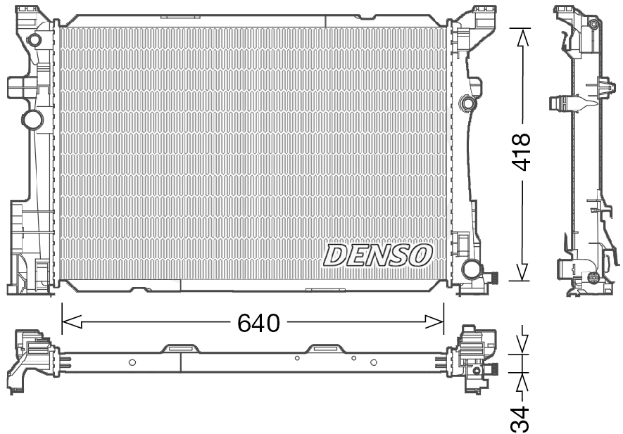 Radiateur Denso DRM17054