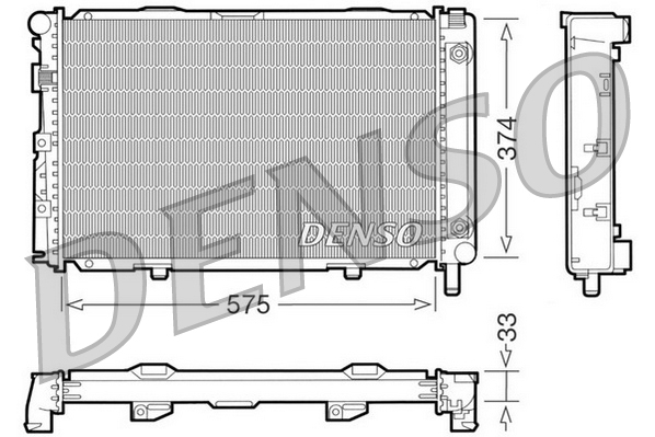 Radiateur Denso DRM17063