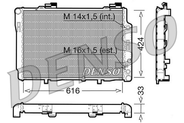 Radiateur Denso DRM17071