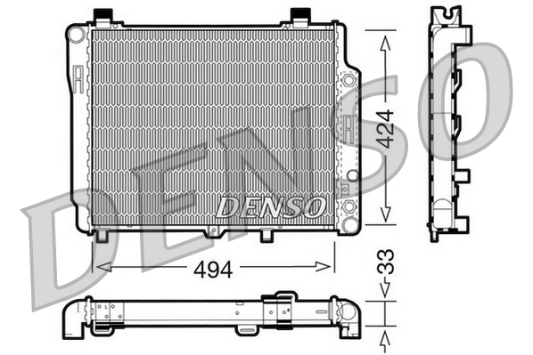 Radiateur Denso DRM17075