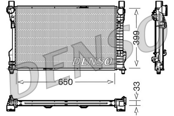 Radiateur Denso DRM17082