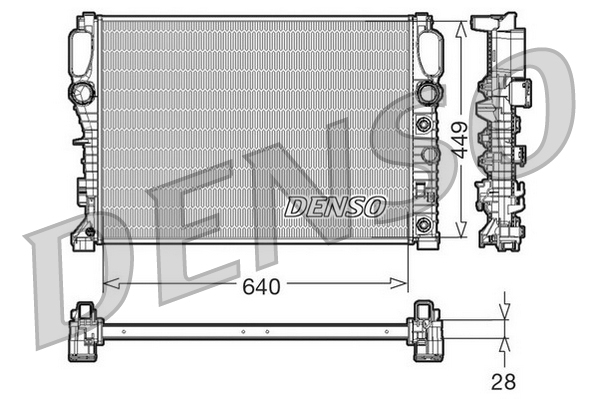 Radiateur Denso DRM17091