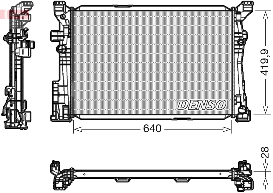 Radiateur Denso DRM17097